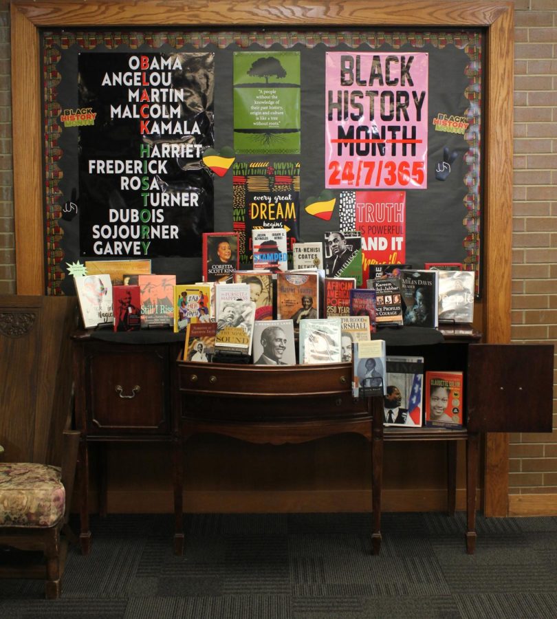 Photo: Black History Month display in West’s Library